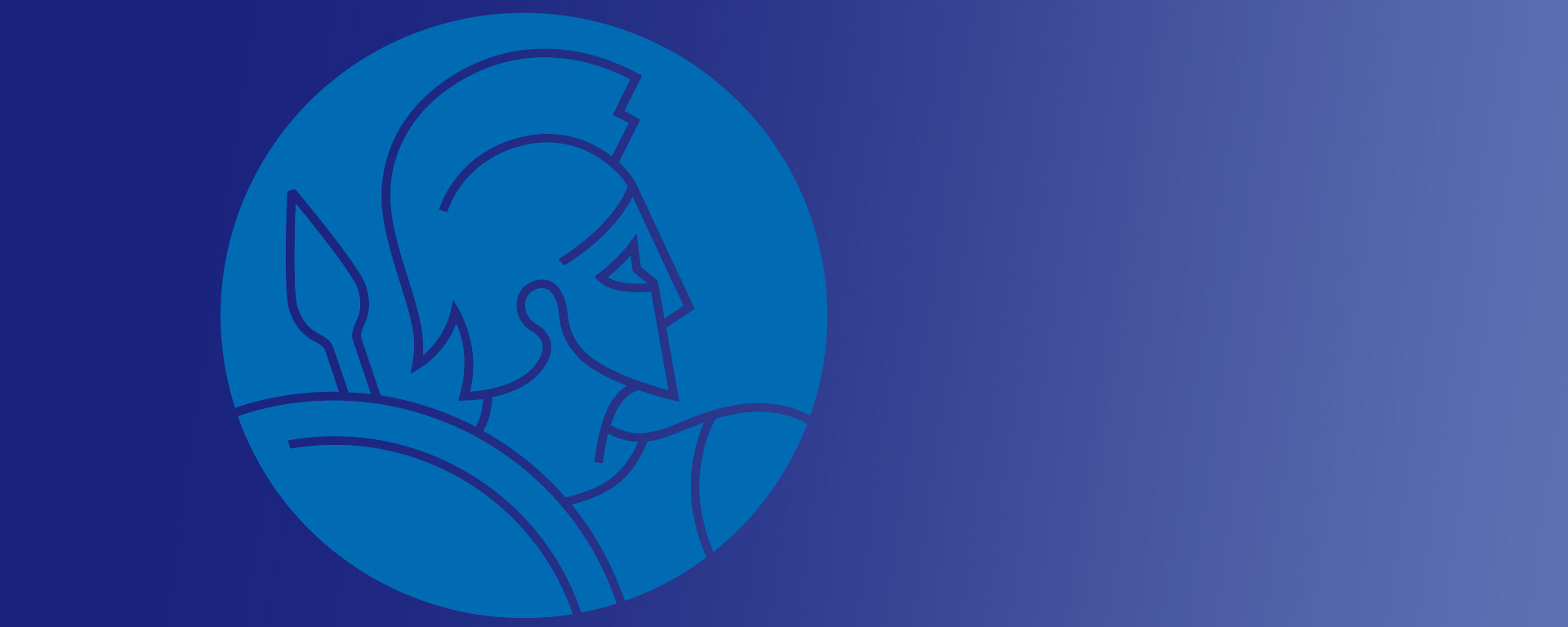 Strategas logo on a blue background