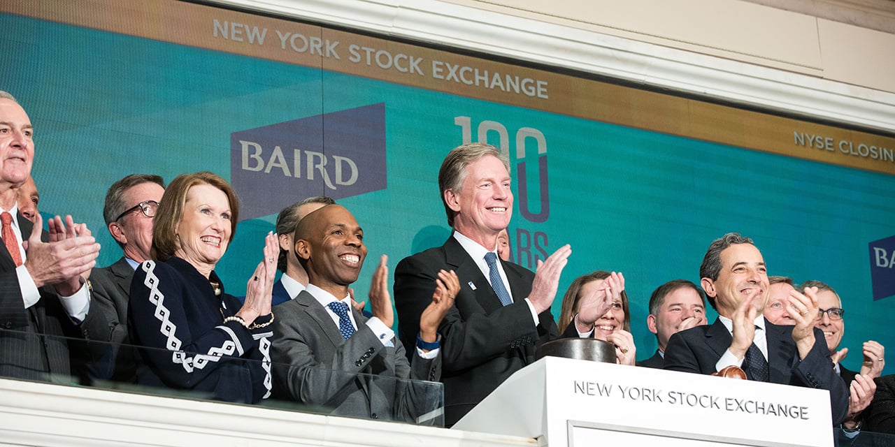  Baird leadership at the New York Stock Exchange